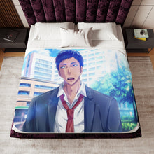 Load image into Gallery viewer, Kuroko's Basketball Daiki Aomine Sherpa Blanket