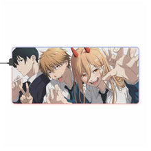 Load image into Gallery viewer, Anime Chainsaw Man RGB LED Mouse Pad (Desk Mat)