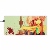 Load image into Gallery viewer, Mirai Nikki Yuno Gasai RGB LED Mouse Pad (Desk Mat)