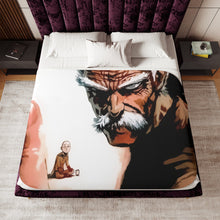 Load image into Gallery viewer, Saitama and Bang Sherpa Blanket