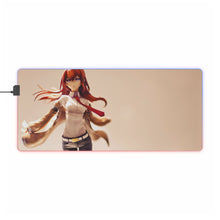 Load image into Gallery viewer, Makise Kurisu RGB LED Mouse Pad (Desk Mat)