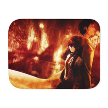 Load image into Gallery viewer, Makise Kurisu & Rintaro Okabe Sherpa Blanket
