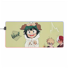 Load image into Gallery viewer, My Hero Academia Izuku Midoriya, Katsuki Bakugou RGB LED Mouse Pad (Desk Mat)