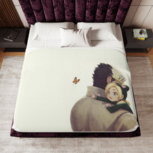 Load image into Gallery viewer, Jotaro Kujo and Jolyne Cujoh Sherpa Blanket