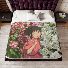 Load image into Gallery viewer, Anime Spirited Away Sherpa Blanket