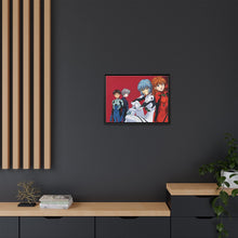 Load image into Gallery viewer, Neon Genesis Evangelion Shinji Ikari, Rei Ayanami, Kaworu Nagisa Canvas Framed Art Print