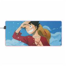 Load image into Gallery viewer, One Piece Monkey D. Luffy RGB LED Mouse Pad (Desk Mat)