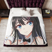 Load image into Gallery viewer, Rascal Does Not Dream Of Bunny Girl Senpai Sherpa Blanket