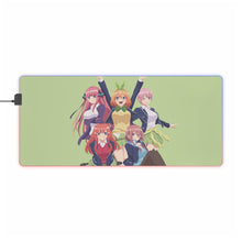 Load image into Gallery viewer, The Quintessential Quintuplets Miku Nakano, Itsuki Nakano, Nino Nakano, Yotsuba Nakano, Ichika Nakano RGB LED Mouse Pad (Desk Mat)