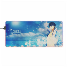Load image into Gallery viewer, Haruka Nanase RGB LED Mouse Pad (Desk Mat)