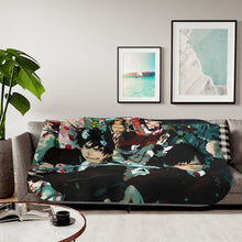Load image into Gallery viewer, Blue Exorcist Sherpa Blanket