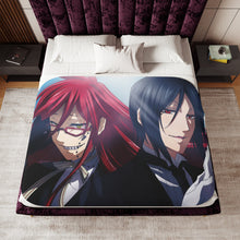 Load image into Gallery viewer, Sebastian Michaelis & Grell Sutcliff Sherpa Blanket