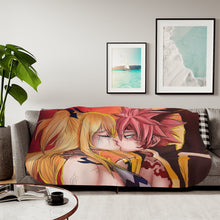 Load image into Gallery viewer, Fairy Tail Natsu Dragneel, Lucy Heartfilia Sherpa Blanket