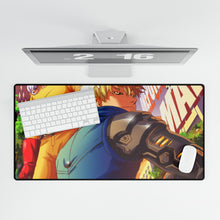 Load image into Gallery viewer, Saitama and Genos Mouse Pad (Desk Mat)