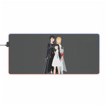 Load image into Gallery viewer, Kirito, Asuna and Yui RGB LED Mouse Pad (Desk Mat)