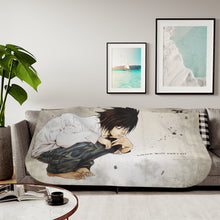 Load image into Gallery viewer, L (Death Note) Sherpa Blanket