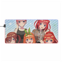 Load image into Gallery viewer, The Quintessential Quintuplets RGB LED Mouse Pad (Desk Mat)