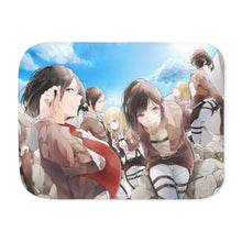 Load image into Gallery viewer, Anime Attack On Titan Sherpa Blanket