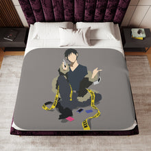 Load image into Gallery viewer, Durarara!! Izaya Orihara Sherpa Blanket