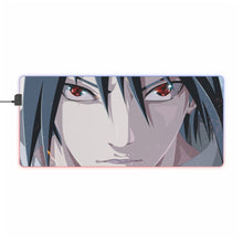 Load image into Gallery viewer, Sasuke Uchiha RGB LED Mouse Pad (Desk Mat)