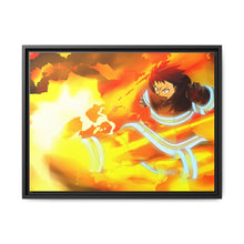 Load image into Gallery viewer, Fire Force Shinra Kusakabe Canvas Framed Art Print
