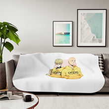 Load image into Gallery viewer, Genos and Saitama Sherpa Blanket