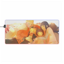 Load image into Gallery viewer, Hinata Hyuga Naruto Uzumaki Boruto Uzumaki and Himawari Uzumaki RGB LED Mouse Pad (Desk Mat)