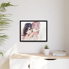 Load image into Gallery viewer, Zero Two and Ichigo Canvas Framed Art Print