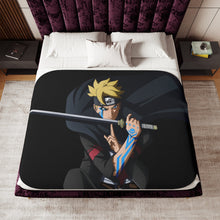 Load image into Gallery viewer, Boruto Sherpa Blanket
