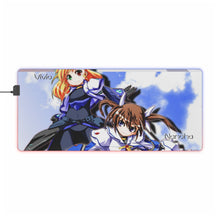 Load image into Gallery viewer, Magical Girl Lyrical Nanoha RGB LED Mouse Pad (Desk Mat)