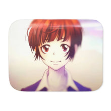 Load image into Gallery viewer, Akane Tsunemori Smiling Sherpa Blanket