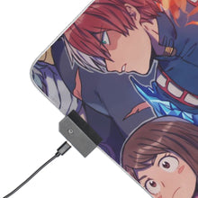Load image into Gallery viewer, My Hero Academia Izuku Midoriya, Katsuki Bakugou, All Might, Shouta Aizawa, Tsuyu Asui RGB LED Mouse Pad (Desk Mat)