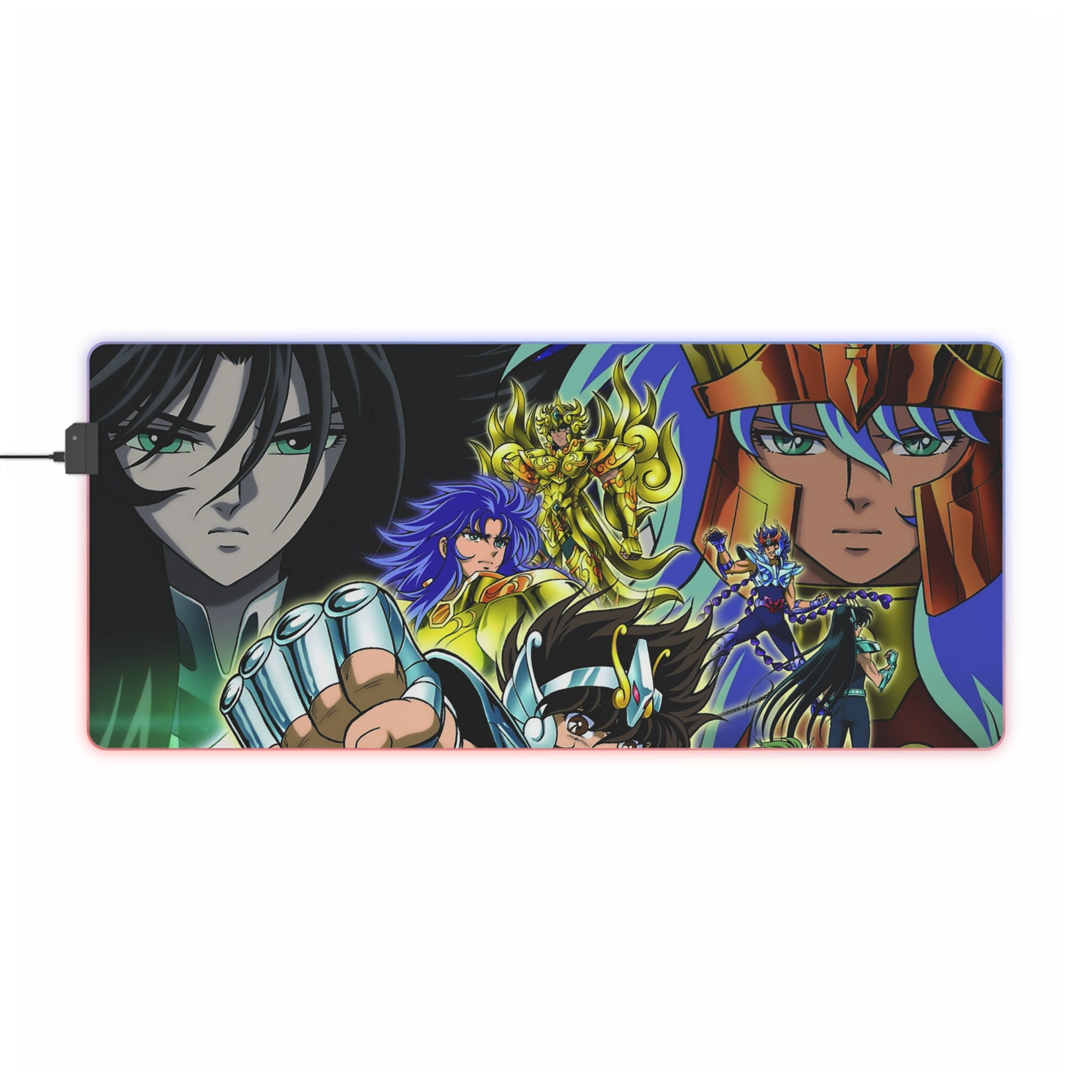 Hades and Poseidon RGB LED Mouse Pad (Desk Mat)