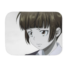 Load image into Gallery viewer, Akane Tsunemori Face Sherpa Blanket