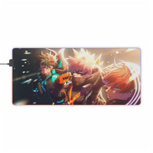 Load image into Gallery viewer, My Hero Academia Izuku Midoriya, Katsuki Bakugou RGB LED Mouse Pad (Desk Mat)
