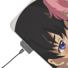Load image into Gallery viewer, Mirai Nikki Yuno Gasai, Yukiteru Amano RGB LED Mouse Pad (Desk Mat)