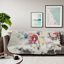 Load image into Gallery viewer, Makise Kurisu & Rintarou Kyouma Sherpa Blanket