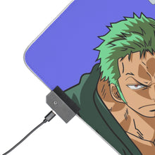 Load image into Gallery viewer, One Piece Roronoa Zoro RGB LED Mouse Pad (Desk Mat)