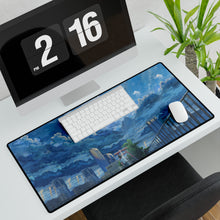 Load image into Gallery viewer, Rainy and cloudy sky with two people reaching for each other Mouse Pad (Desk Mat)