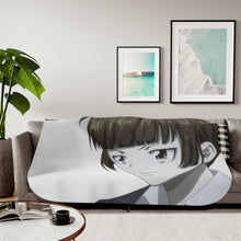 Load image into Gallery viewer, Akane Tsunemori Face Sherpa Blanket