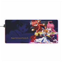 Load image into Gallery viewer, Magical Girl Lyrical Nanoha RGB LED Mouse Pad (Desk Mat)