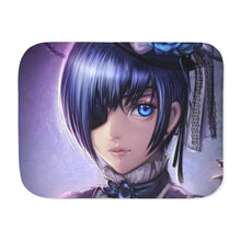 Load image into Gallery viewer, Black Butler Sherpa Blanket