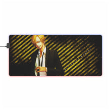 Load image into Gallery viewer, One Piece Sanji RGB LED Mouse Pad (Desk Mat)
