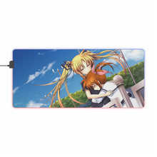 Load image into Gallery viewer, Magical Girl Lyrical Nanoha RGB LED Mouse Pad (Desk Mat)