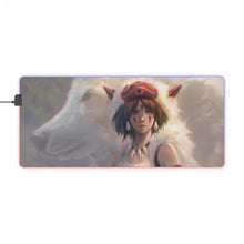 Load image into Gallery viewer, Princess Mononoke RGB LED Mouse Pad (Desk Mat)