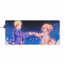 Load image into Gallery viewer, Beyond the Boundary Mirai Kuriyama, Akihito Kanbara RGB LED Mouse Pad (Desk Mat)