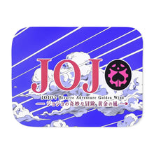 Load image into Gallery viewer, JoJo's Bizarre Adventure: Golden Wind LOGO Sherpa Blanket