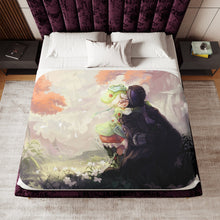 Load image into Gallery viewer, Dawn & Flowers Sherpa Blanket