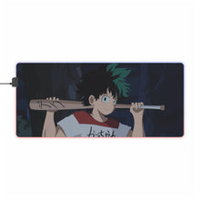 Load image into Gallery viewer, My Hero Academia Izuku Midoriya RGB LED Mouse Pad (Desk Mat)