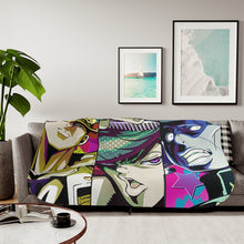 Load image into Gallery viewer, JoJo's Bizarre Adventure: Diamond is Unbreakable - Group Shot 2 Sherpa Blanket